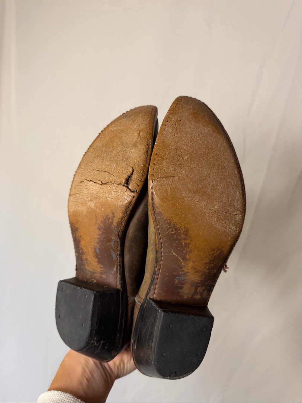 VINTAGE ✨ Brown Leather Durango Cowboy Boots - Picture 2 of 3